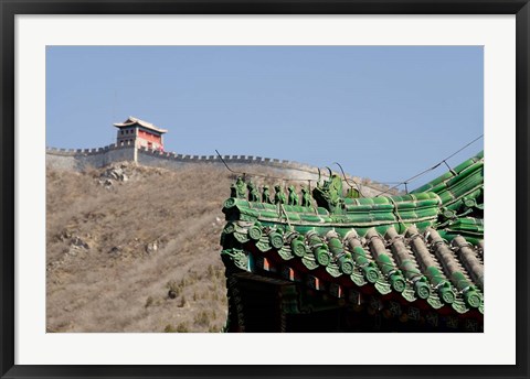 Framed Great Wall of China at Juyongguan, Beijing, China Print