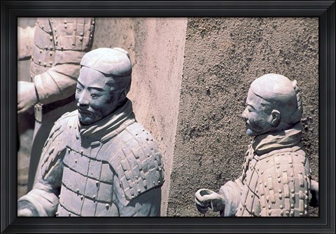 Framed Terra-Cotta Warriors, Xian, China Print