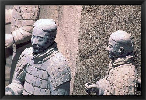 Framed Terra-Cotta Warriors, Xian, China Print