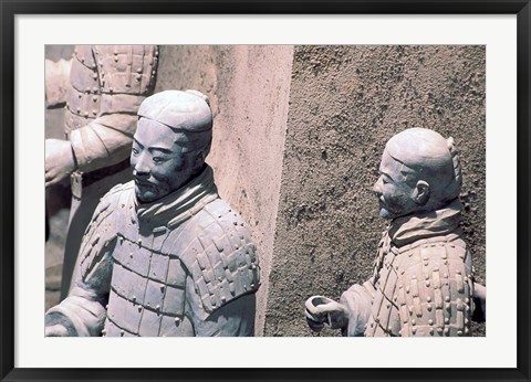 Framed Terra-Cotta Warriors, Xian, China Print