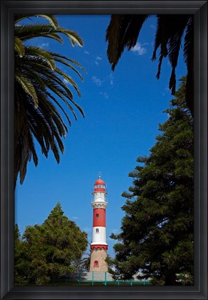 Framed Swakopmund lighthouse (1903), Swakopmund, Namibia Print
