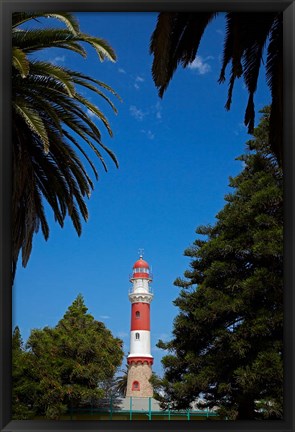 Framed Swakopmund lighthouse (1903), Swakopmund, Namibia Print