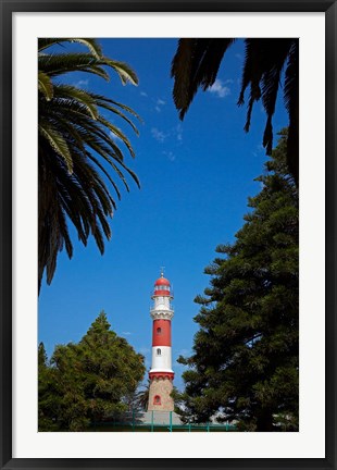 Framed Swakopmund lighthouse (1903), Swakopmund, Namibia Print