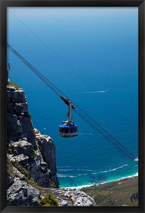 Framed Table Mountain Aerial Cableway, Cape Town, South Africa Print