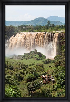 Framed Tis Isat, waterfall, Blue Nile, Ethiopia Print