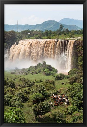 Framed Tis Isat, waterfall, Blue Nile, Ethiopia Print