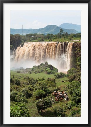 Framed Tis Isat, waterfall, Blue Nile, Ethiopia Print