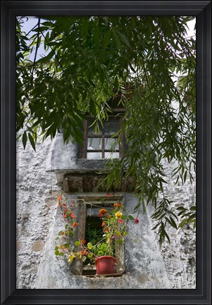 Framed Window Decoration in Sera Temple, Lhasa, Tibet, China Print