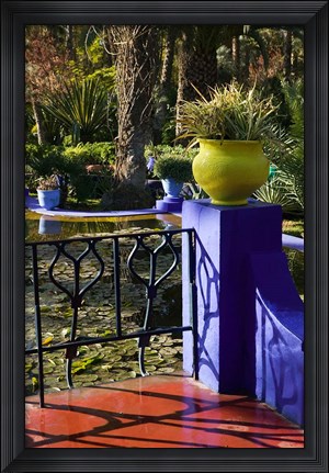 Framed Villa Gardens, Jardin Majorelle and Museum of Islamic Art, Marrakech, Morocco Print