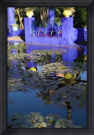 Framed Villa Reflexion, Jardin Majorelle and Museum of Islamic Art, Marrakech, Morocco Print