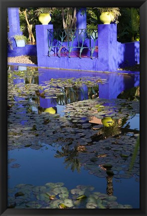 Framed Villa Reflexion, Jardin Majorelle and Museum of Islamic Art, Marrakech, Morocco Print