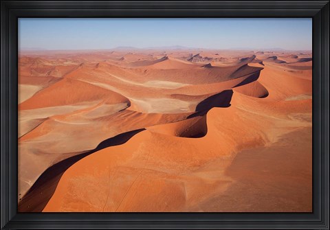 Framed View of Namib Desert sand dunes, Namib-Naukluft Park, Sossusvlei, Namibia, Africa Print