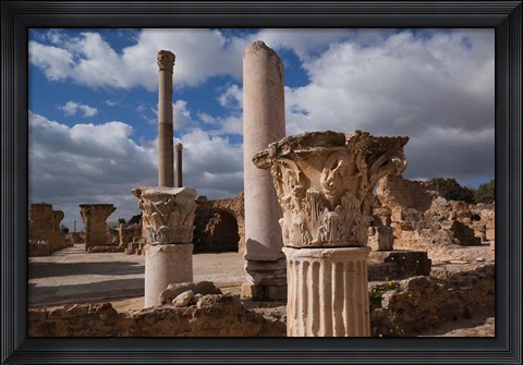 Framed Tunisia, Carthage, Antonine Bath Ancient Architecture Print