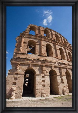 Framed Tunisia, El Jem, Colosseum, Ancient Architecture Print