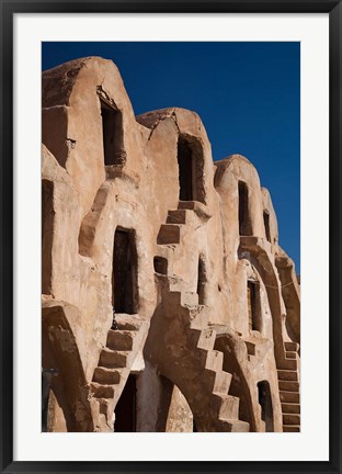 Framed Fortified ksar building, Tunisia Print