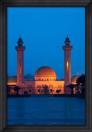 Framed Tunisia, Monastir, Mausoleum, evening Print