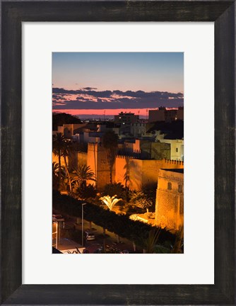 Framed Tunisia, Sfax, Medina along Avenue Ali Belhouane Print