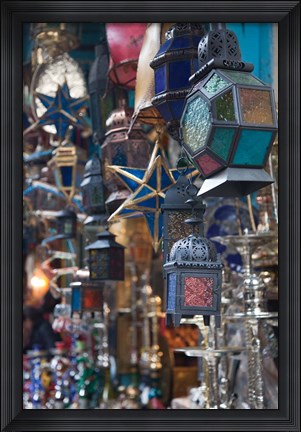 Framed Tunisia, Tunis, Tunisian souvenirs, Souq market Print
