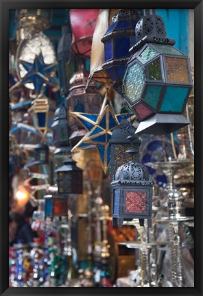 Framed Tunisia, Tunis, Tunisian souvenirs, Souq market Print