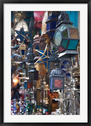 Framed Tunisia, Tunis, Tunisian souvenirs, Souq market Print