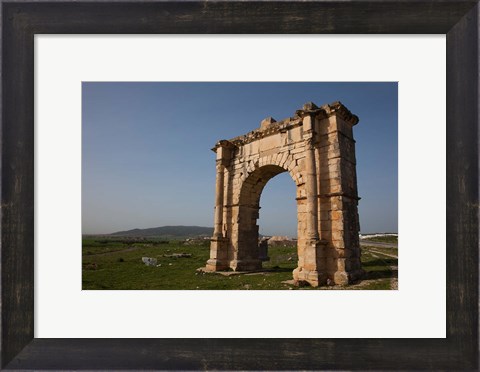 Framed Tunisia, Dougga, Roman-era arch on Route P5 Print