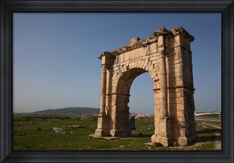 Framed Tunisia, Dougga, Roman-era arch on Route P5 Print