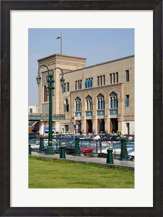 Framed Train Station of Mahattat Ramses, Cairo, Egypt, North Africa Print