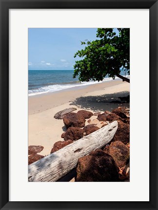 Framed View of the ocean on the Gulf of Guinea, Libreville, Gabon Print