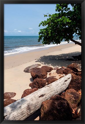 Framed View of the ocean on the Gulf of Guinea, Libreville, Gabon Print