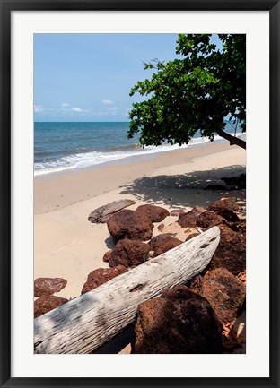 Framed View of the ocean on the Gulf of Guinea, Libreville, Gabon Print