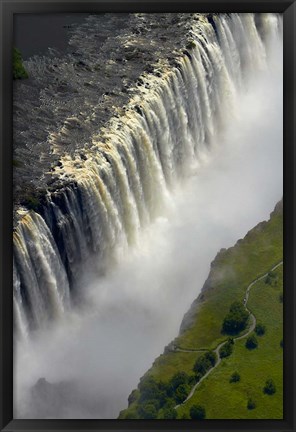 Framed Victoria Falls, Zimbabwe Print