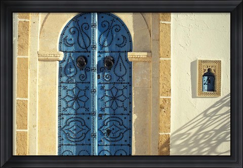 Framed Traditional Door Decorations, Tunisia Print