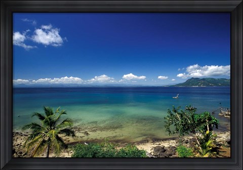 Framed White Sand Beaches and Crystal Clear Waters, Madagascar Print