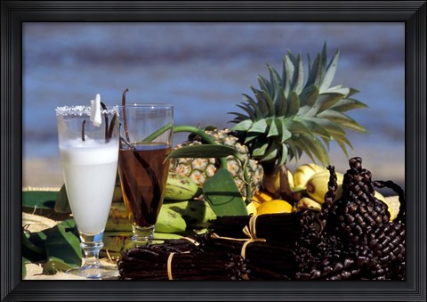 Framed Tropical Breakfast, Madagascar Print