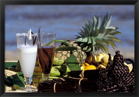 Framed Tropical Breakfast, Madagascar Print