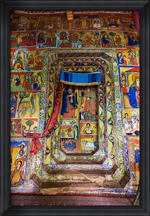 Framed Ura Kidane Meret monastery, Lake Tana, Ethiopia Print