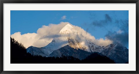 Framed Yading Nature Preserve, Yangmaiyong Peak, China Print