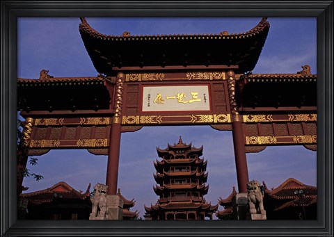 Framed Yellow Crane Chamber, Sichuan, China Print