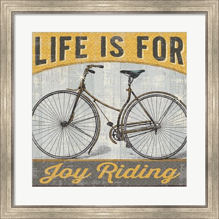 Framed Joy Ride I Print