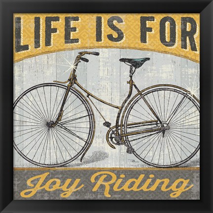 Framed Joy Ride I Print