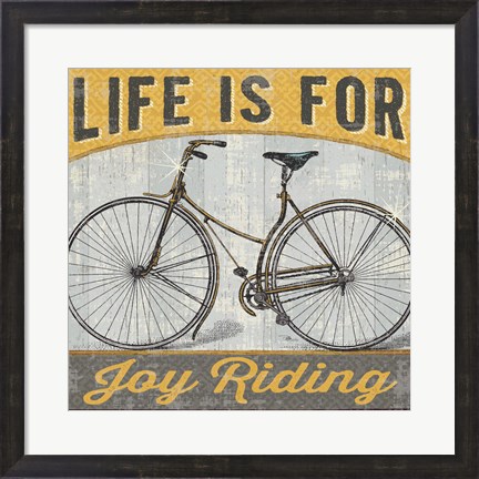 Framed Joy Ride I Print