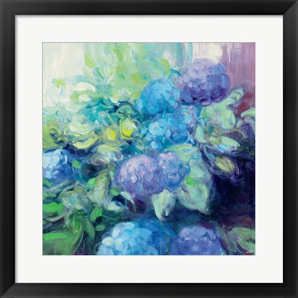 Framed Bright Hydrangea III Print