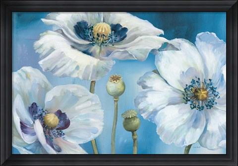 Framed Blue Dance I Print