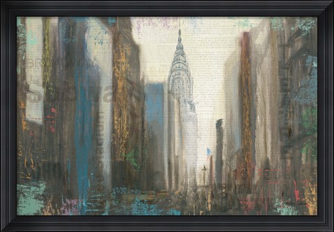 Framed Urban Movement I NY Print