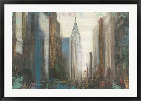 Framed Urban Movement I NY Print