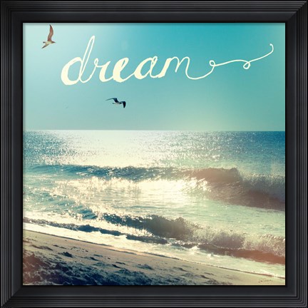 Framed Coastline Waves Print