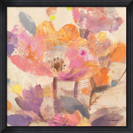 Framed Vibrant Crop I Print
