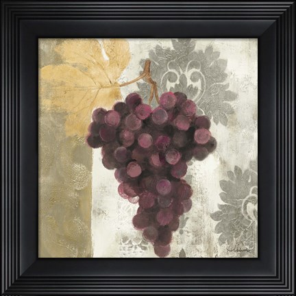 Framed Acanthus and Paisley With Grapes  I Print