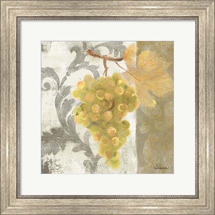 Framed Acanthus and Paisley With Grapes II Print