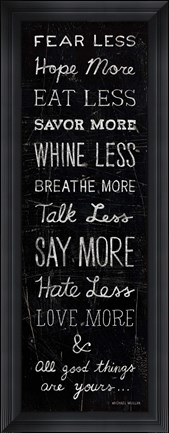 Framed All Good Things Print